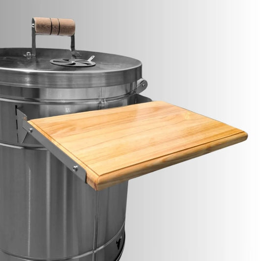 Barril ahumador Grande Carnivore con tabla auxiliar de madera
