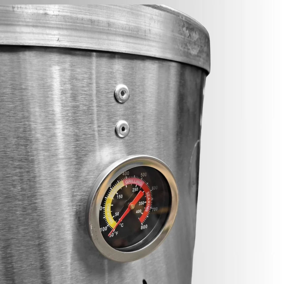 Termómetro integrado del barril Eco Mini Carnivore de acero inoxidable